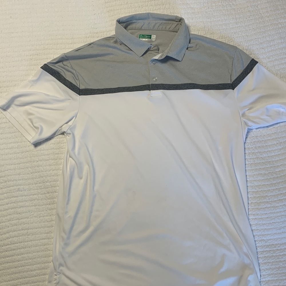 Golf Polo Ben Hogan white and grey XL
